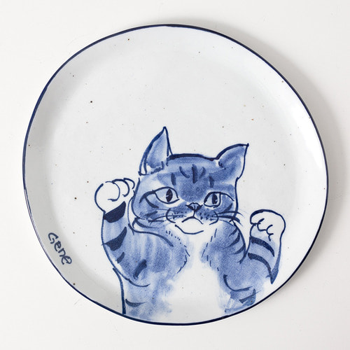 [오유진] 고양이 접시 - 개구지냥 7종